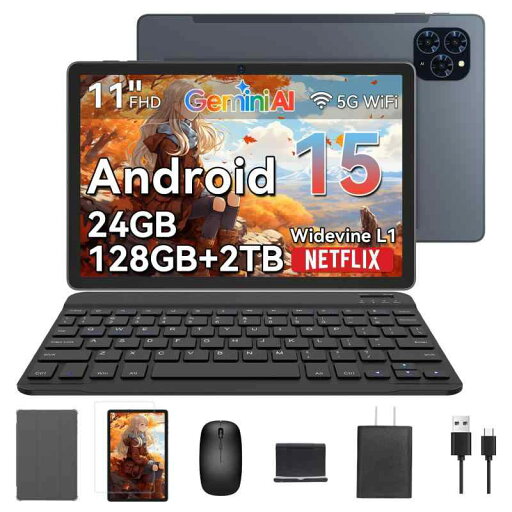 【Android15 タブレット 10インチ以上IPS大画面】Tabwee T90 タブレットPC wi-fiモデル 11インチ 1920*1200解像度 WidevineL1 Netflix対応、8コアCPU T615 顔認識 24GB+128GB+2 【Android15 タブレット 10インチ以上IPS大画面】Tabwee T90 タブレットPC wi-fiモデル 11インチ 1920*1200解像度 WidevineL1 Netflix対応、8コアCPU T615 顔認識 24GB+128GB+2