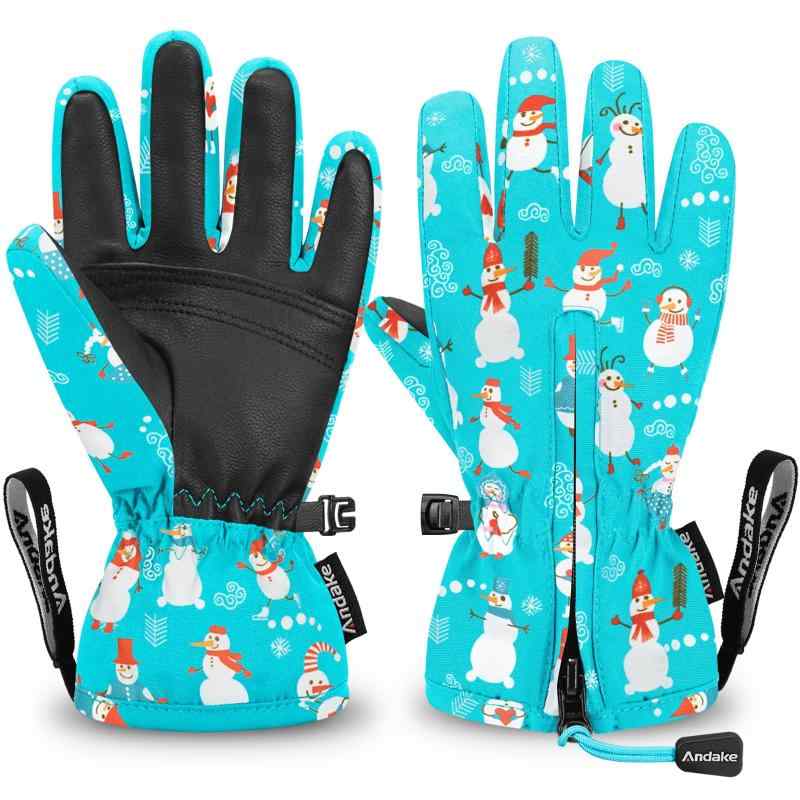 Gloves - Andake 子供 グローブ キッズ スキー ミトン 断熱防水通気 冬 防寒手袋 男の子 女の子 幼児