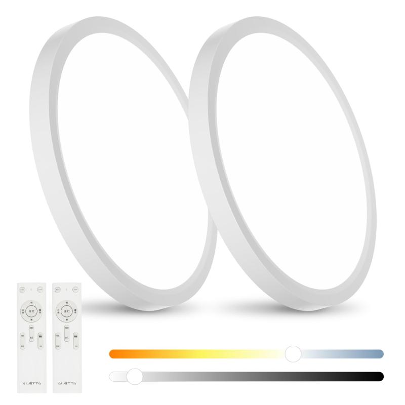 シーリングライト LED 間接照明 調光調色 上下発光 照明器具 節電対策 リモコン操作 タイマー機能 省エネ 薄型 簡単取付 天井照明 和室 洋室 キッチン 寝室 洗面所 リビング 日本語取扱説明(2)