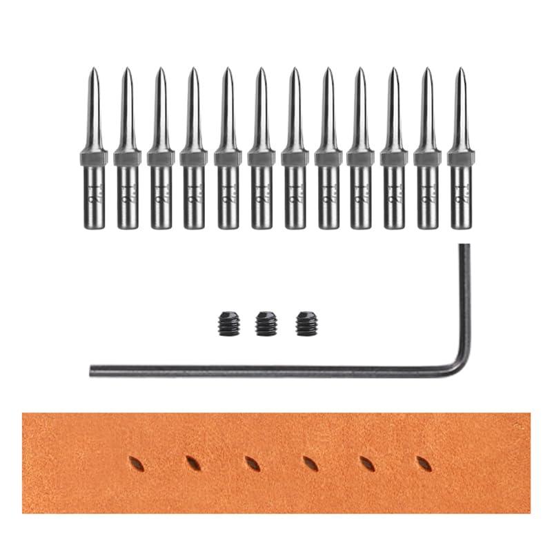 WUTA 第3世代菱目打ち レザークラフト工具 丸目打ち パンチツール DIY革細工用