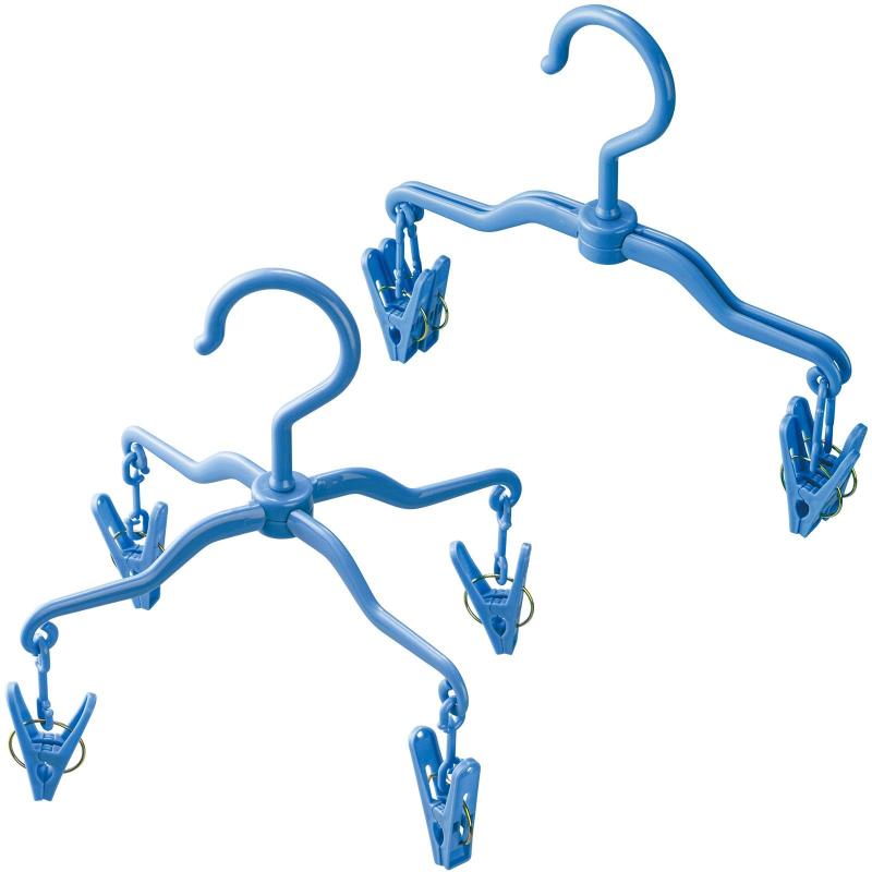 コモライフ ジーンズドライハンガー 2本組 ジーンズ ハンガー ジーパン デニム ズボン ピンチ 洗濯物干し