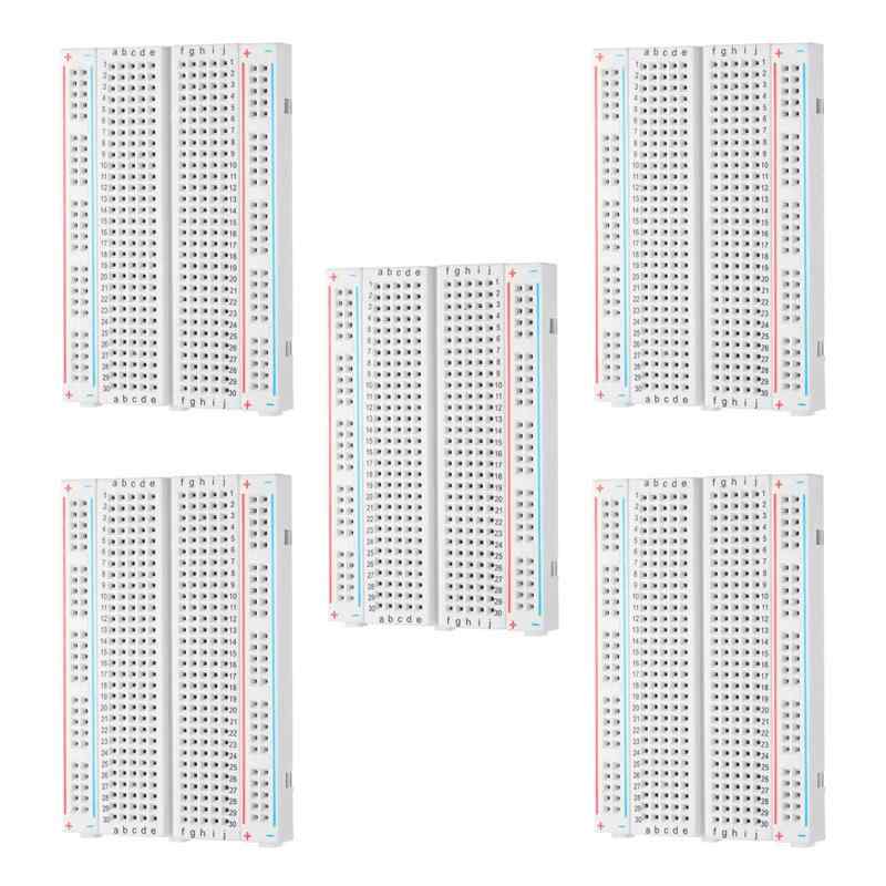 サムコス ブレッドボード 400穴 5個セット 400タイポイント ミニブレッドボード arduino用