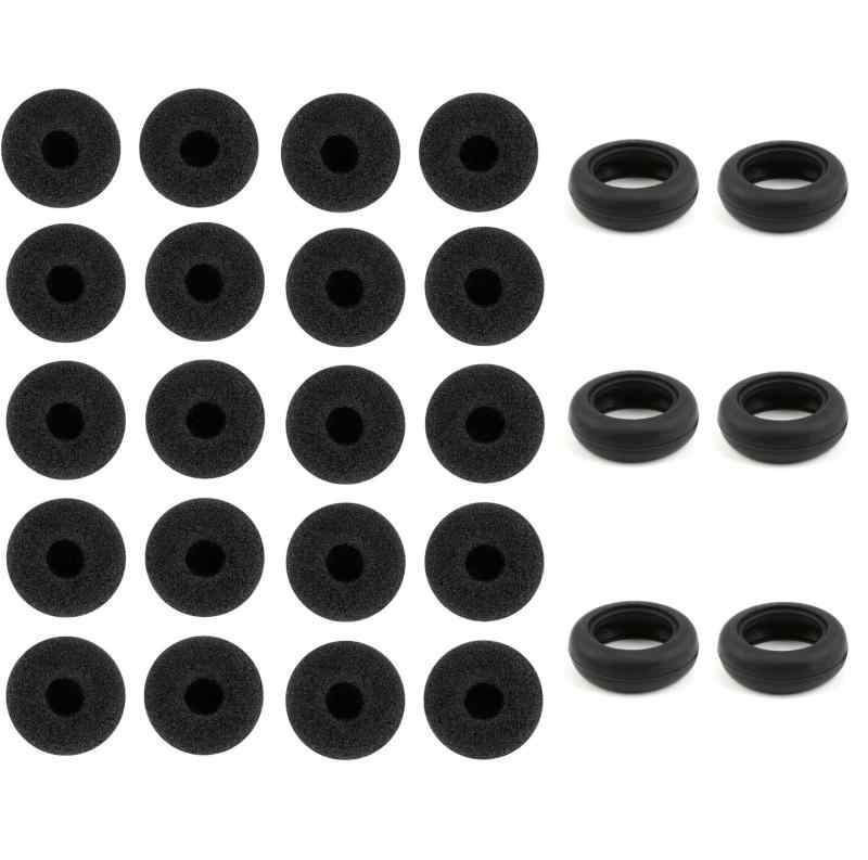 シリコン製 イヤホンカバー 6個 スポンジ製 イヤーパッド 20個セット 交換用 イヤークッション イヤホ..