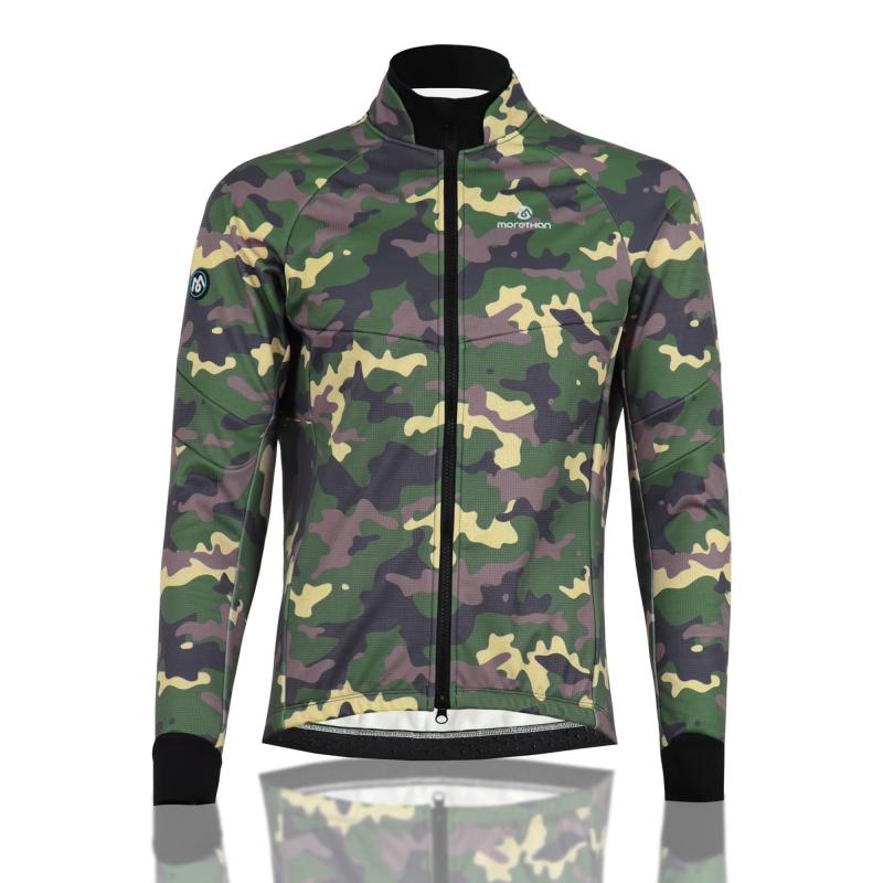 Morethan サイクルジャケット 長袖 冬 メンズ メンズ ウインドブレーカー (反射/バックポケット付き) WVP-008