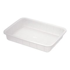積水 角かご浅型 大 クリア K5412C