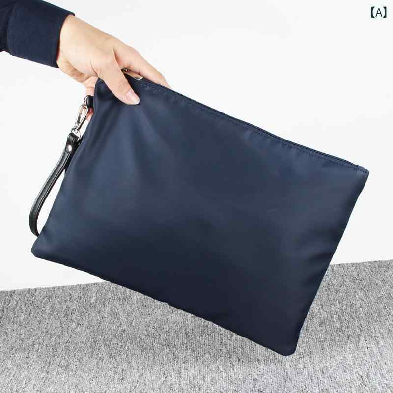樂天商城 - セカンドバッグ メンズ クラッチバッグ ナイロン 軽量 撥水加工 手持ちバッグ 大容量 持ち運び便利 ファスナーポケット ビジネス 通勤 通学 出張 冠婚葬祭 多機能 収納力抜群 整理整頓 バッグインバッグ