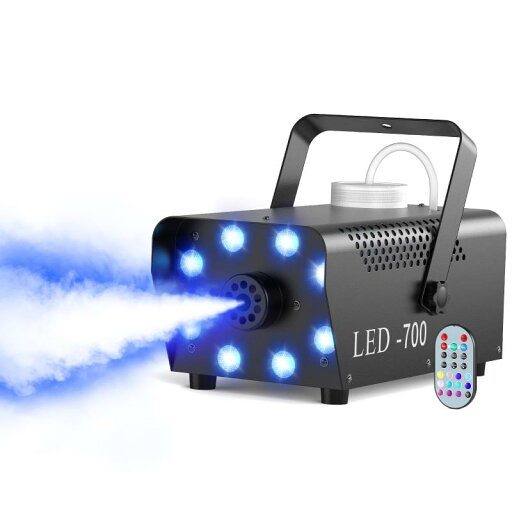 HOLDLAMP LEDスモークマシン 700W RGB(赤 緑 青)フォグマシン リモコン付き&10m有効範囲, 小型, 予熱速い, 金属製, ステージ, パーティー, ディスコ, 演出, 劇場, バー HOLDLAMP LEDスモークマシン 700W RGB(赤 緑 青)フォグマシン リモコン付き&10m有効範囲, 小型, 予熱速い, 金属製, ステージ, パーティー, ディスコ, 演出, 劇場, バー