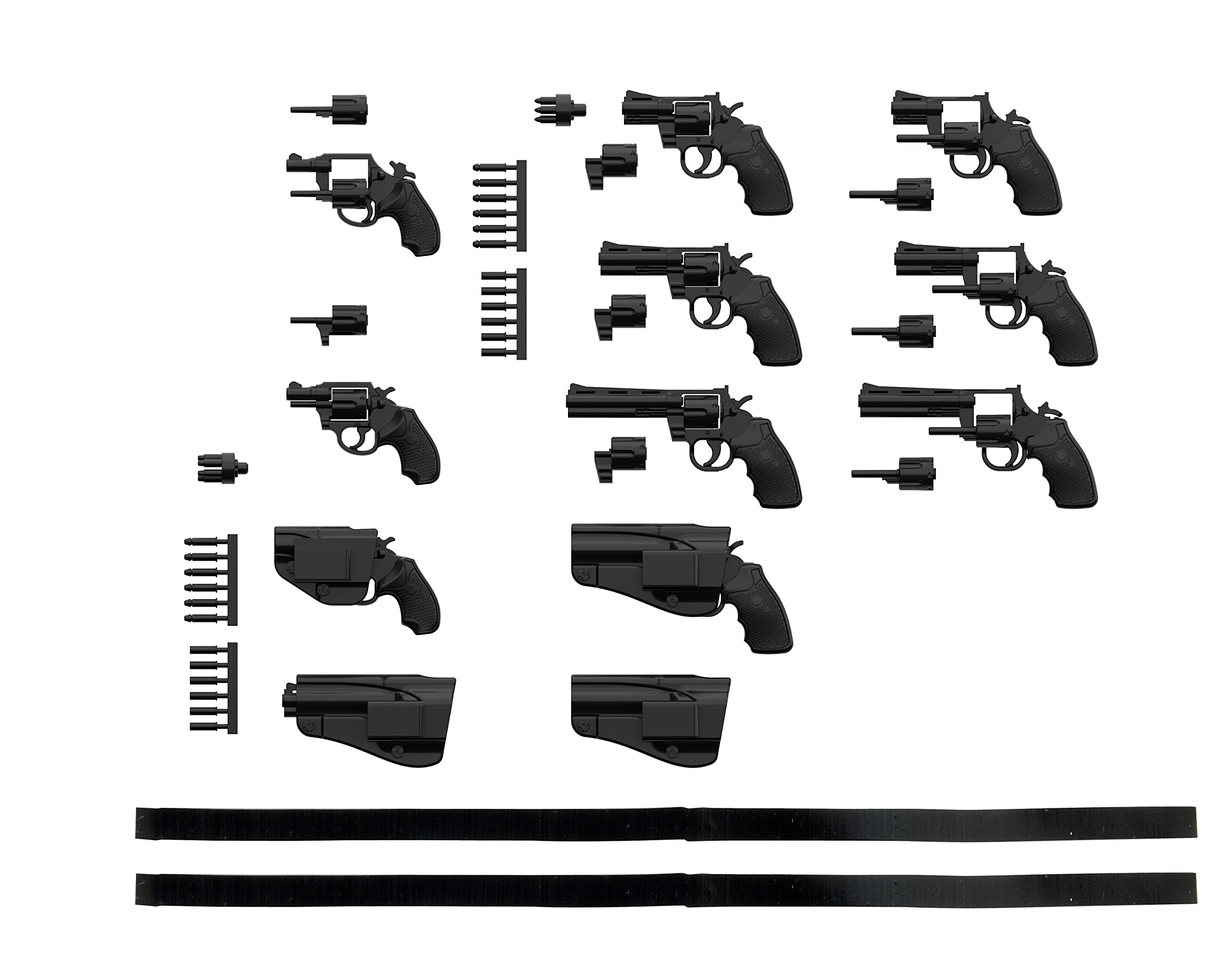 リボルバーセット A 1/12スケール プラモデル 組み立て式ランナーキット