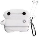 Ausrann AirPods Pro/3/2/1 ケース イヤホン ストラップ付き カラビナ リング付き エアポッドカバー かわいい シリコンケース 3D 漫画 全面保護 TPU カバー 耐衝撃 傷防止 軽量 防塵 防水 着脱簡単 充