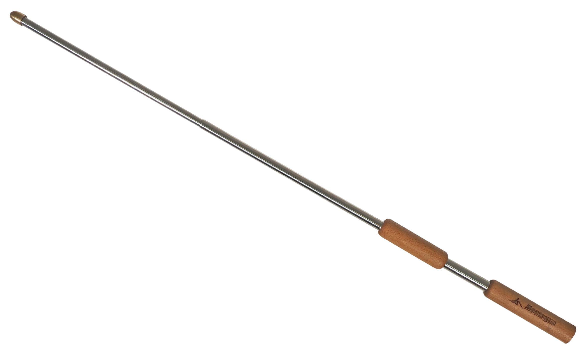 ・サイズ:本体/Φ2×H19.553cm、ケース/W5×D1×H23.5cm ・重量:本体/約40g、ケース/約15g ・素材:木製(取手) ・全長:最大53cm ・機能:伸縮仕様 ・付属品:専用収納ケース
