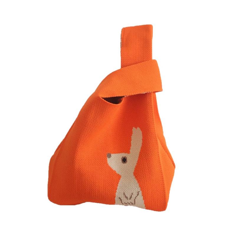 [NANYONGYU] ニットバッグ 手提げ エコバッグ サブバッグ レディーストート 編みショルダー 可愛い カジュアルトート