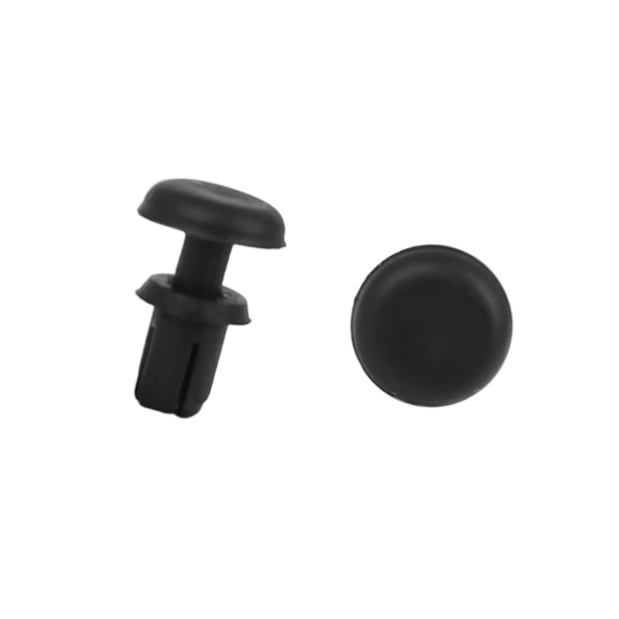 プッシュリベット 4mm ブラック 30個入 プラスチックリベット クリップ リテーナー バンパー サイドスカート 自動車用