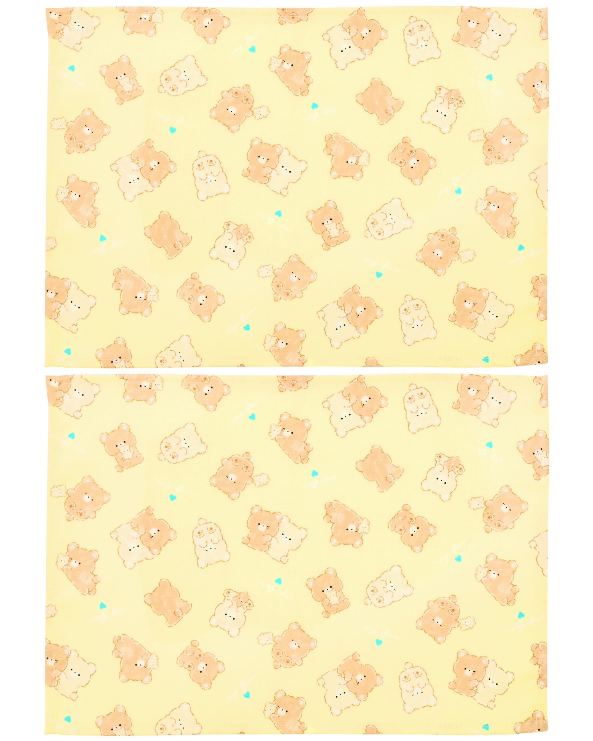 ・サイズ:約35×25cm ・素材:綿100% ・生産国:日本 ・洗濯表示:洗濯機弱洗いOK(ネット使用) ・セット内容:2枚セット ・機能:お名前タグ付き