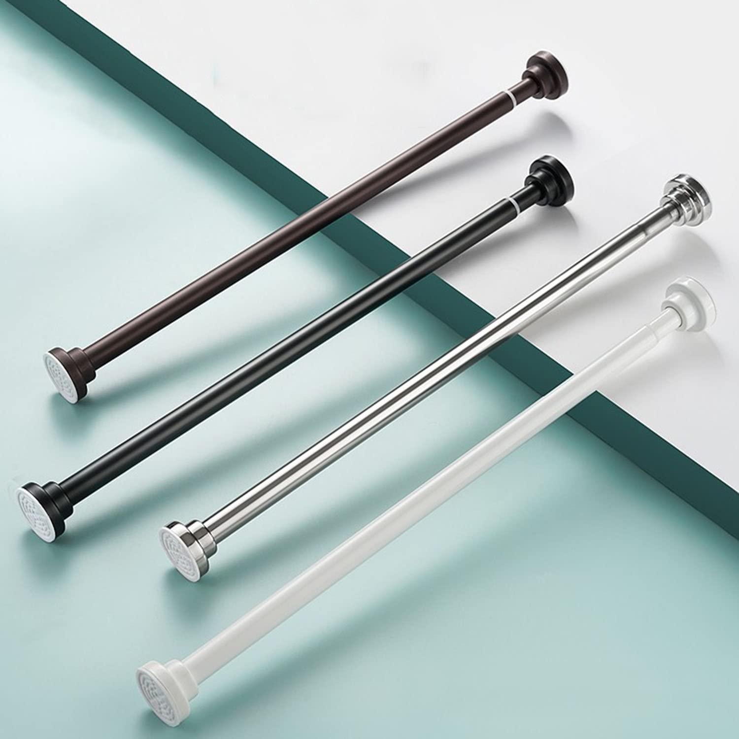 ・カラー:シルバー、ブラウン、ブラック、ホワイト ・材質:ステンレス鋼 ・サイズ:30~35cm、40~55cm、55~85cm、60~100cm、85~140cm、105~170cm、125~200cm ・直径:2.2cm