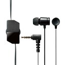 エレコム スマートフォン用ヘッドホン カナル型 3.5φ ステレオ φ9.2mmドライバー Fast Music 巻取 マイク有 FR10CM ブラック EHP-FR10CMBK