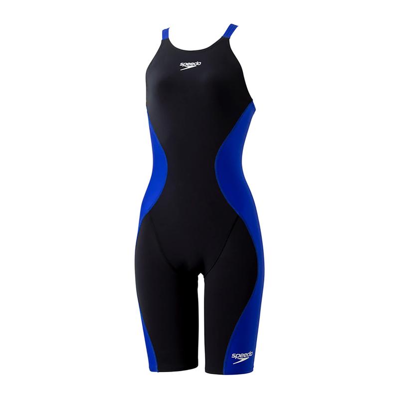 Speedo(スピード) 競泳水着 Pro Hybrid 2 Openback Kneeskin プロハイブリッド2オープンバックニースキン レディース SCW12201F ブラック/ロイヤルブルー SS