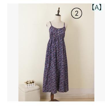 Dresses - ワンピース レディース サマードレス ロング丈 マキシ丈 ノースリーブ 花柄 リゾートワンピ ビーチワンピース シフォン調 体型カバー 通気性 ゆったり 旅行 海辺 お出かけ 涼しい 軽量