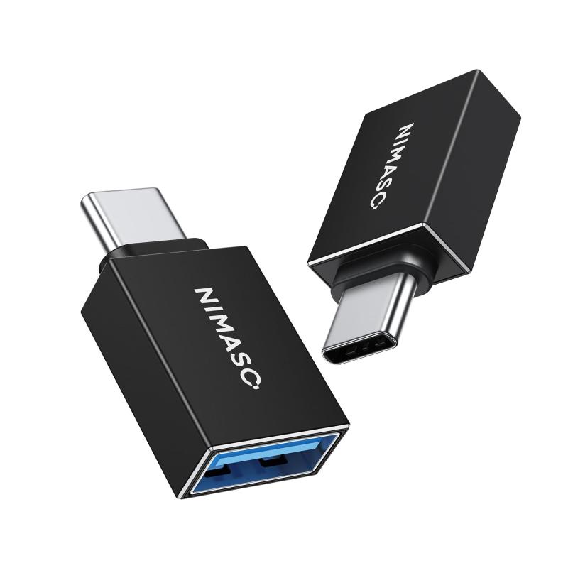 NIMASO USB-C & USB 3.0 変換アダプタ セット (Type C - USB A 3.0 メス) 5Gbps MacBook Pro/MacBook Air/iPad Pro その他 USB-C 端末用