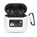JBL ワイヤレスイヤホン 用 ケース カバー 保護ケース ヘッドホンケース KONXISA ワイヤレスイヤホンケース(カラビナ付き+ストラップ付き ) シリコ...