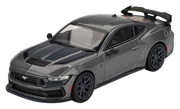 フォード マスタング ダークホース 2024 カーボナイズドグレー 右ハンドル 1/64 ミニカー ダイキャストモデル 完成品