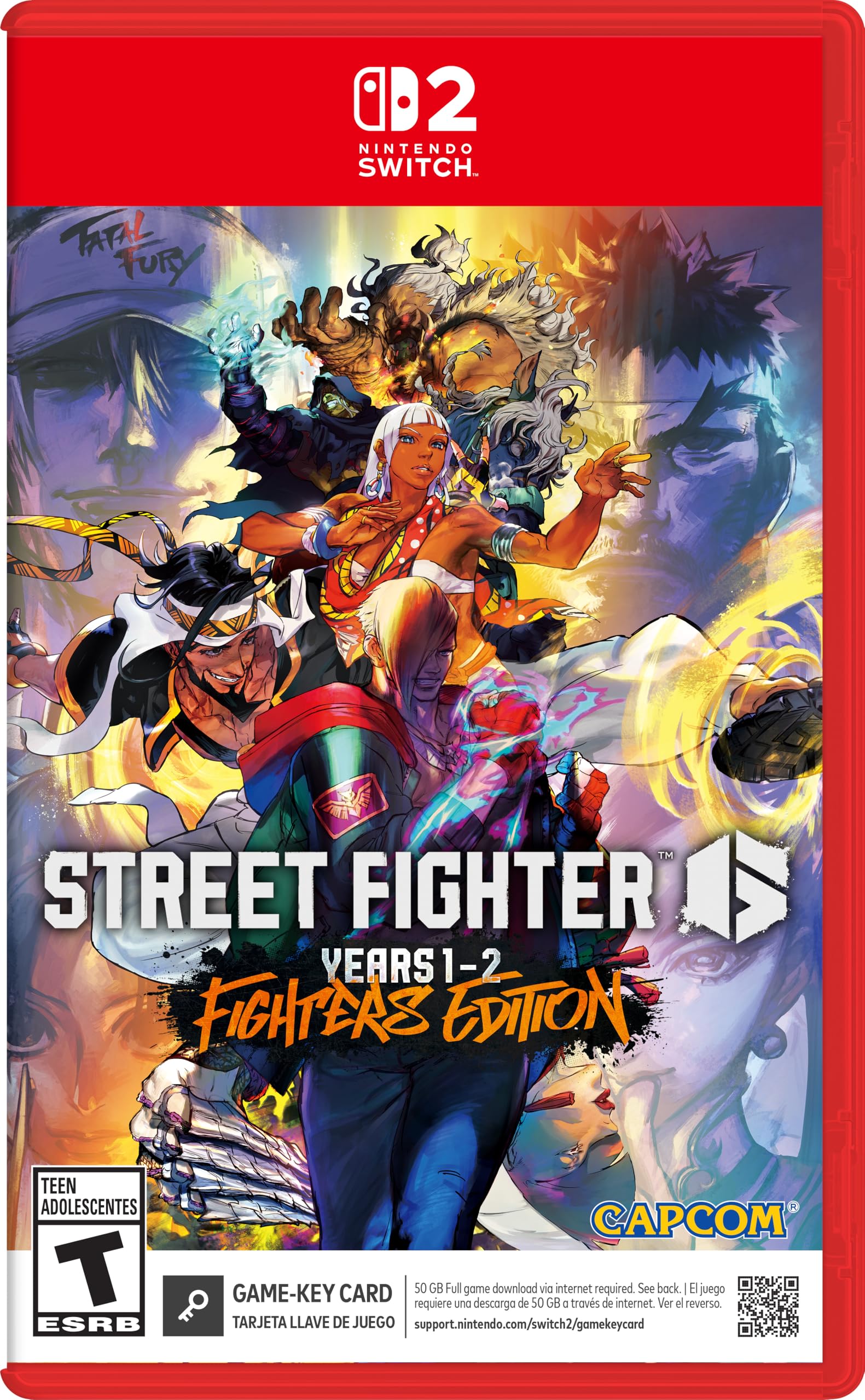 Street Fighter 6 Year 1-2 Fighters Edition (輸入版:北米) Switch 2 (Game-Key Card)