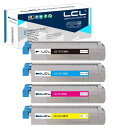 LCL OKI用 TC-C3B TC-C3BK2 TC-C3BC2 TC-C3BM2 TC-C3BY2 大容量 C844dnw C835dnwt C835dnw (4色セット ブラック シアン マゼンタ イエロー) 再生トナーカートリッジ 対応機種:OK(2)