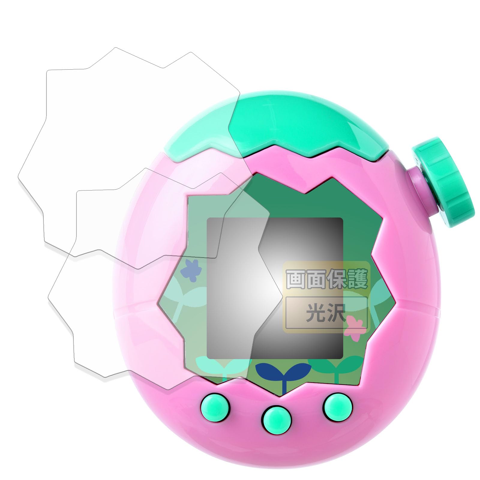 ・適応機種:BANDAI Tamagotchi Paradise (たまごっちパラダイス) ・入数:2枚セット ・仕様:光沢仕様 ・機能:画面保護、耐傷性、抗菌処理、撥水加工、気泡分散、高透過率、高タッチ感度、撥油コーティング、ハードコート加工、自己吸着タイプ