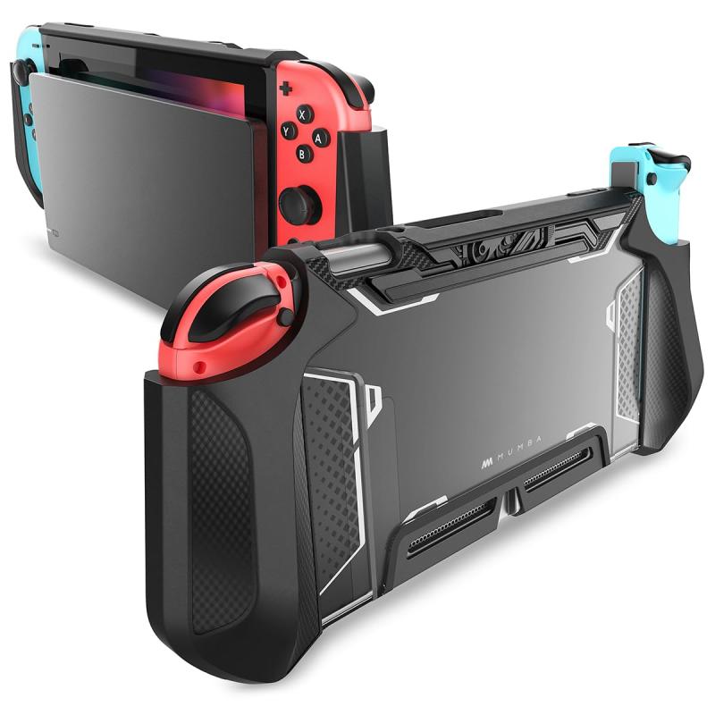 Mumba Nintendo Switch OLED 2021用 ケース 有機ELモデル TPUグリップ 保護カバー ドッキング可能 アクセサリー Nintendo Switch OLEDとJoy-Con コントローラー対応 [Blade シリーズ]