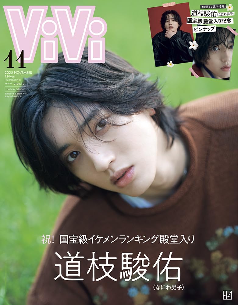 ViVi 2025年11月号特別版 表紙:道枝駿佑(ViVi国宝級イケメンランキング殿堂入り記念)
