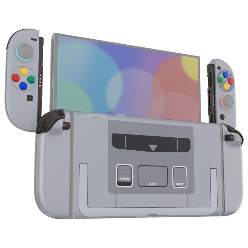 eXtremeRate Nintendo Switch 2対応用DIY交換シェルボタン、Switch 2 &amp; Joycon 2対応カスタムフルセット 背面プレート コントローラーハウジングボタン付き デラックス版