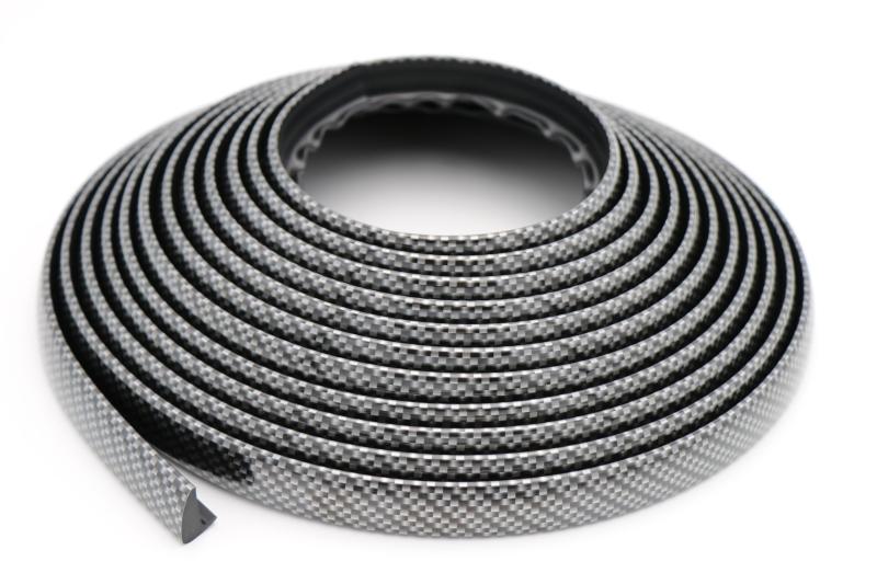 G-FACTORY フェンダーモール 1台分 6.5m 出幅9ミリ フェンダーアーチモール ブラック つや消しブラック カーボン オーバーフェンダー ラバーフェンダー カット可能 3M社両面テープ付属