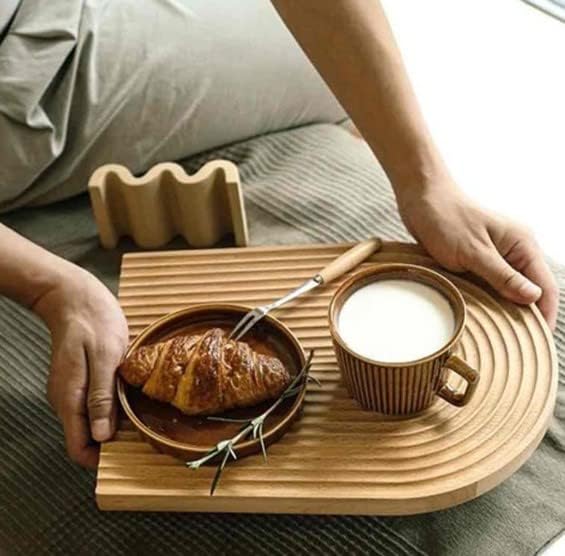 ウッドプレート 木製 トレー カフェトレー ウッドトレイ トレイ インテリア雑貨 お...