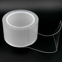 GROVE ナノテープ 魔法のテープ 繰り返し使用できる両面テープ 2mm厚 透明 耐熱 防水 あと残りなし 洗って再利用 多用途対応