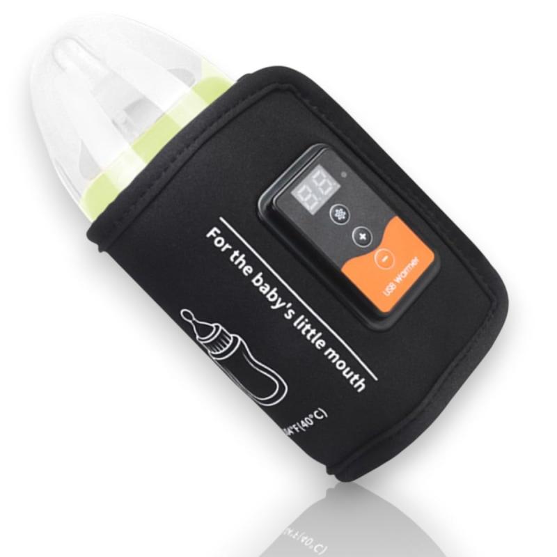 HapiChil 快適 ミルクウォーマー 【保育士セレクト】 持ち運び USB給電 デジタル温度調整 哺乳瓶ウォーマー 日本語説明書 付き