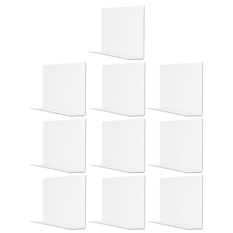 STOBAZA 棚仕切り板 I字 商品仕切り板 20個 6cm 透明商品 シェルフ 棚 卓上 陳列 展示 スーパー 飲食店 コンビニ 収納 整理 仕切り板