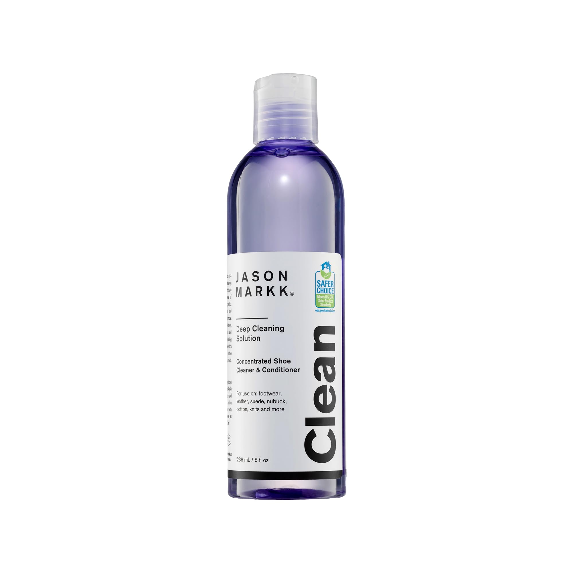 ・容量:236ml (8OZ.) ・タイプ:液体タイプ ・対応素材:レザー、スウェード、ヌバック、キャンバス、コットン、ニット