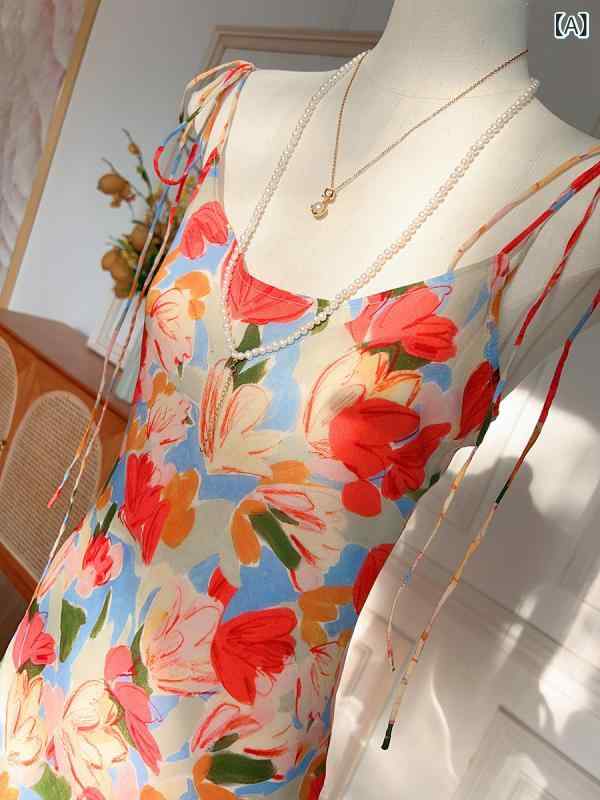 ワンピース レディース シルク調 花柄ロングワンピース Aライン フレアシルエット 半袖 マキシ丈 リゾートワンピ 春夏 エレガント きれいめ 体型カバー 動きやすい 大人カジュアル 上品 マキシ丈 涼しい
