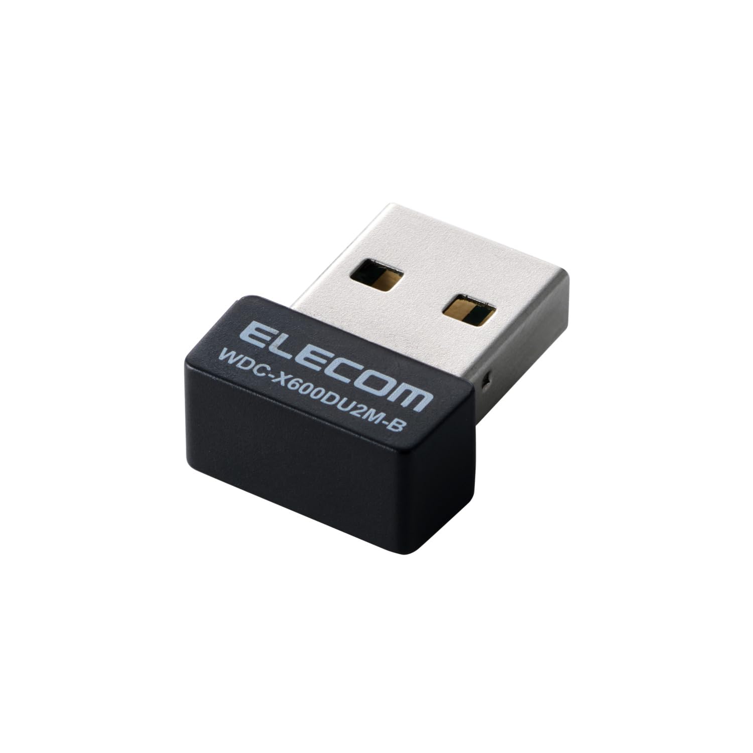 ・規格:Wi-Fi 6 ・インターフェース:USB 2.0 ・最大通信速度:600Mbps ・実効スループット:最大480Mbps ・飛び出し部分:約9mm ・搭載機能:ビームフォーミング