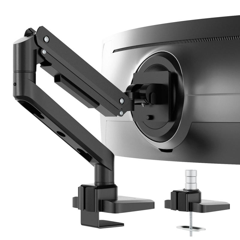 WORLDLIFT モニターアーム シングルアーム 49インチ(2~20kg)まで ガス式 ディスプレイアーム VESA規格対応