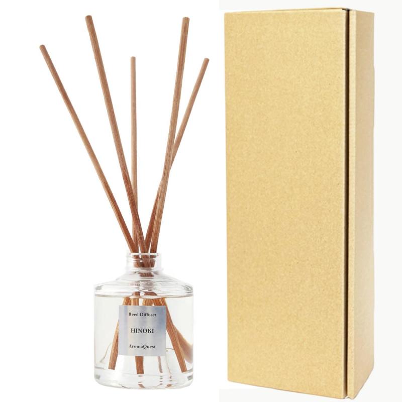 アロマクエスト リードディフューザー シルバー ヒノキの香り 150ml エコパッケージ/化粧箱なし アロマ..