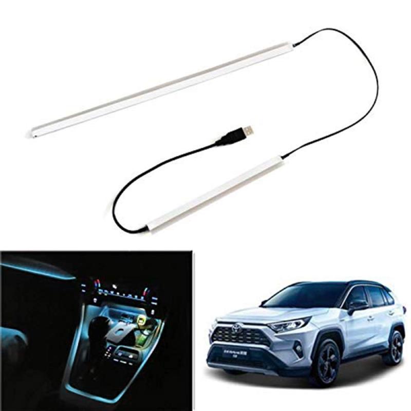 乐天商城 - トヨタRAV4 50系専用 センター＋助手席トレーライト テープライト シリコン防水 ドームライト配線不要 USB入力 LEDライト
