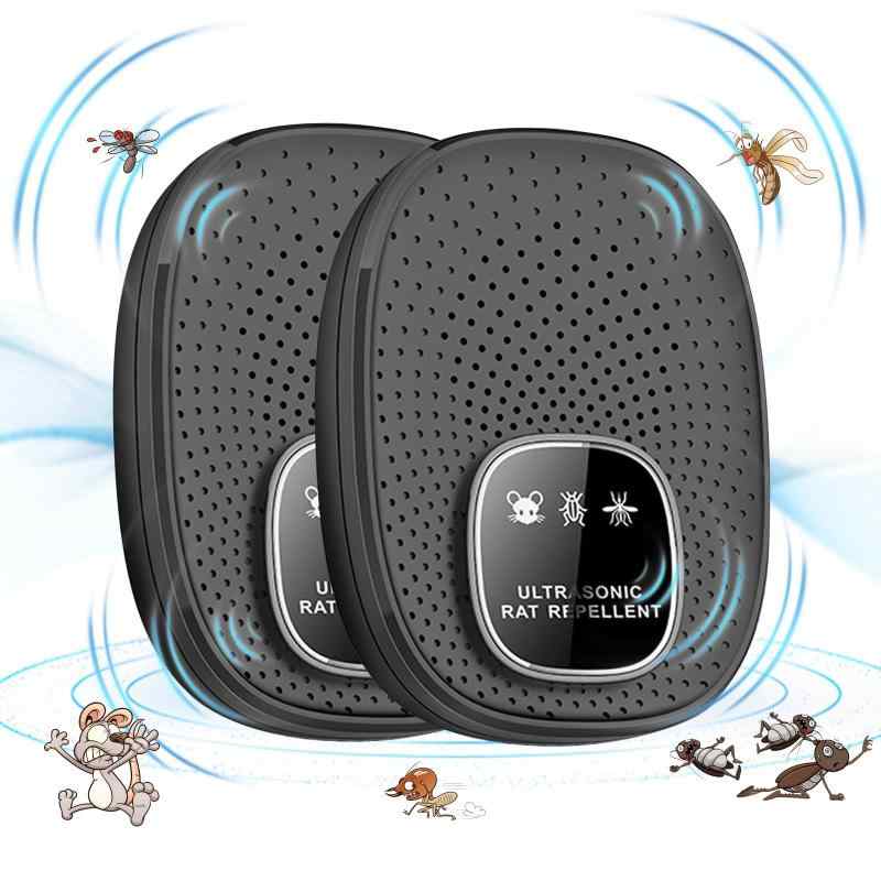 【2個セット】ネズミ 駆除 超音波ネズミ駆除器 ゴキブリ対策 害虫撃退 強力 超音波 コウモリ撃退 変則周波数 安全無害 静音無毒 コンセント式 省エネ 有効範囲230畳 屋根裏 ガレージ 台所 応
