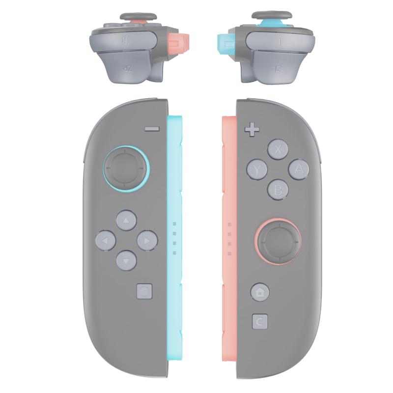 eXtremeRate Joycon 2対応用DIY交換フルセットボタン、Nintendo Switch 2 コントローラー対応用、カスタム ABXY 方向キー 十字キー ＋ - C HOME キャプチャー リリース L R ZR ZL トリガーボタン