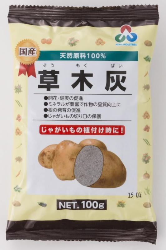 朝日アグリア 草木灰 天然原料100% じゃがいもの植え付けに