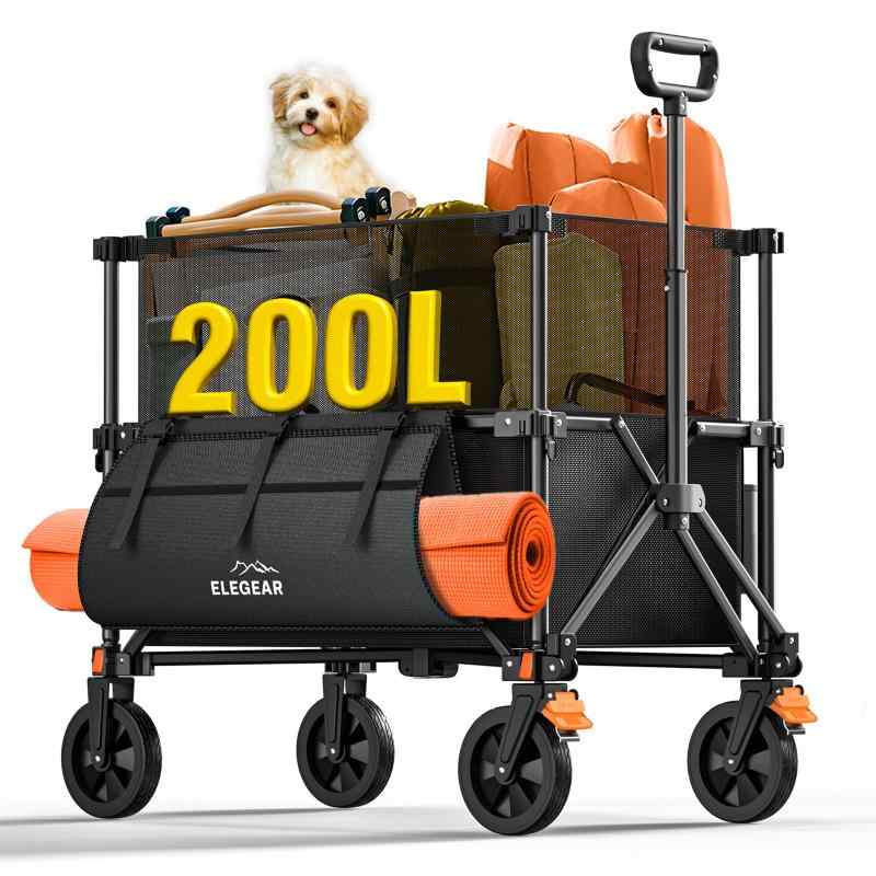 Elegear 折りたたみ ワゴンカート