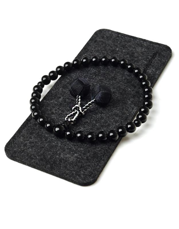 【EsuonHappiness】 数珠 天然素材 女性用 8mm 梵天房 数珠袋付き すべての宗派で使える 選べるお色 法..