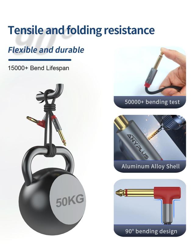 ANYPLUS 6.35 mm楽器ケーブル