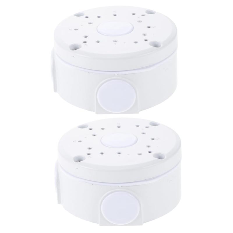 2個入り ボックス ケーブル接続箱 solar panel ソーラーシート カメラハウジング ビデオカメラ ケーブルホルダー 金属 ブラケット シェル アルミ合金、ABS 白い