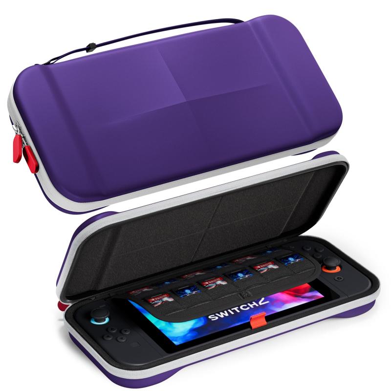 乐天商城 - ProCase Switch 2 ケース スリム 2025発売専用 スイッチ2 キャリングケース ポーチ 耐衝撃 防水 12ゲームカード収納、持ち運び便利