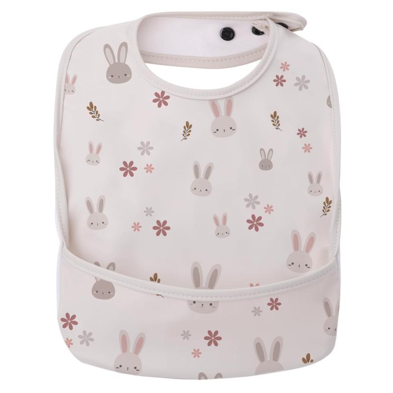 [Ufa] お食事エプロン 保育士監修 柔らか素材 保育園 3Dポケット 洗濯機OK 名前タグ付き